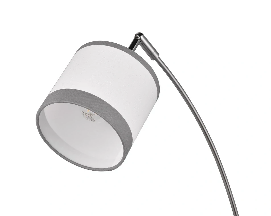 Trio Leuchten R41553006 DAVOS - Stojací trojramenná lampa s textilními stínidly, 3 x E14, 185cm výška