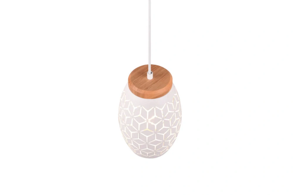 Trio Leuchten R31573031 BIDAR - Závěsné svítidlo nad jídelní stůl v bílé barvě, 3 x E27, 71cm šířka