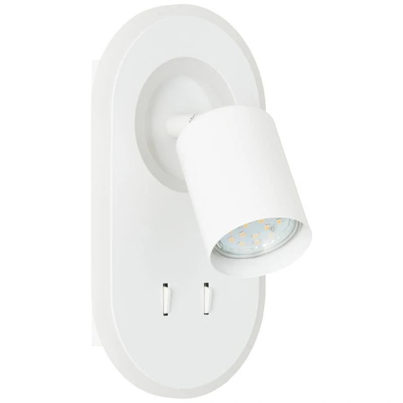 Brilliant G99556/05 KIMON - Nástěnné bílé bodové svítidlo se dvěma vypínači, LED 9,5W, 3000K