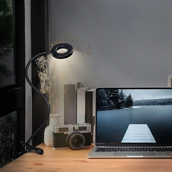 Solight WO66-B - LED stmívatelná lampička v černé barvě se skřipcem, LED 8W, 3000K, 4000K, 5000K