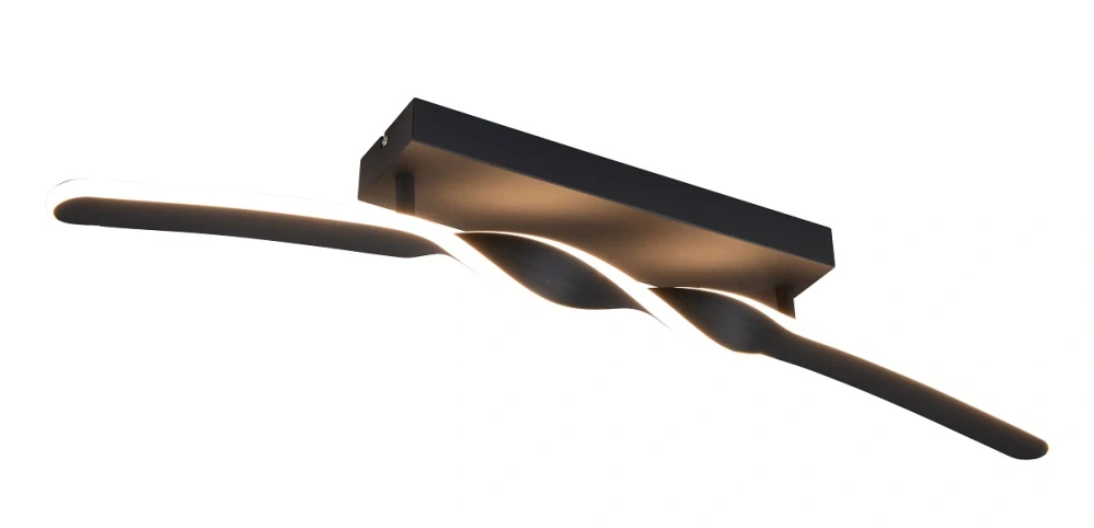 Trio Leuchten R65791132 GINKO - Stropní LED svítidlo v černé barvě , 18W, 3000K, 79 x 12cm