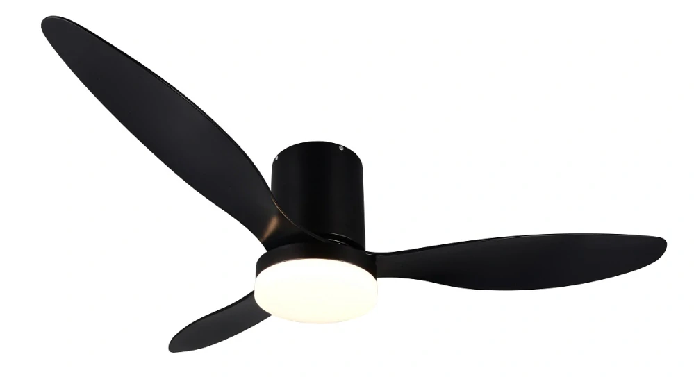 Trio Leuchten R64202132 GOTEBORG - Stropní LED černý ventilátor s dálkovým ovladačem, LED 20W, 2700-6000K, Ø 132cm