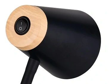 Trio Leuchten R25831102 PONGO - Čtecí lampička se skřipcem v černé barvě, LED 4,5W, 500lm, 3000K