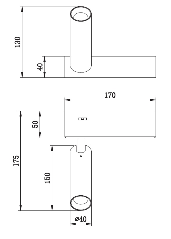 Trio Leuchten 849210132 AMBALA - LED nástěnné svítidlo v černé barvě s přepínačem barvy světla 2300 + 3000 + 4000K, LED 5,5W