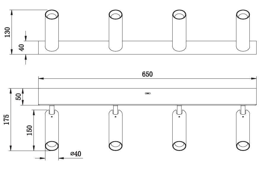 Trio Leuchten 849210431 AMBALA - LED stropní bodové svítidlo v bílé barvě s přepínačem barvy světla 2300 + 3000 + 4000K, LED 4 x 5,5W