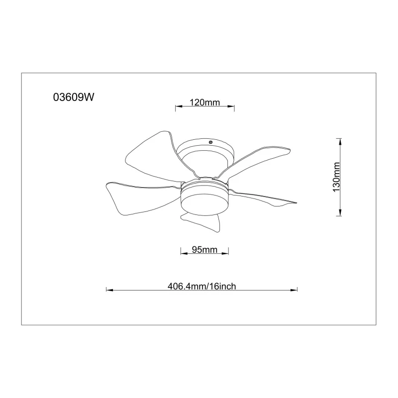 Globo 03609A HINES - Stropní šedý LED ventilátor s dálkovým ovladačem, LED 9W, 2700-6500K, Ø 40cm
