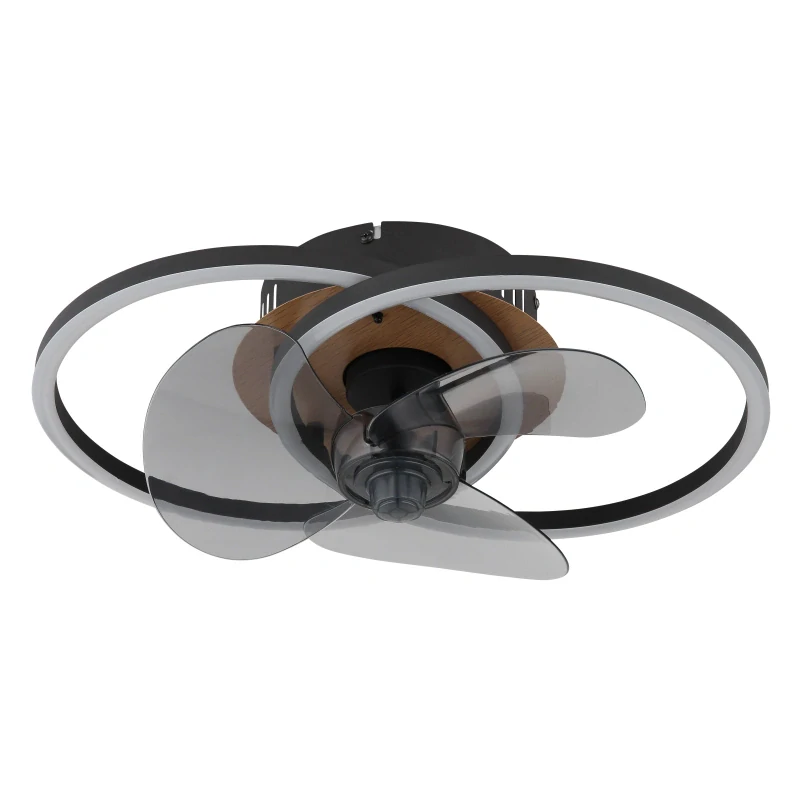 Globo 03661 KAREN - Stropní LED ventilátor v imitaci dřeva, dálkové ovládání, LED 24W, 2700-6500K