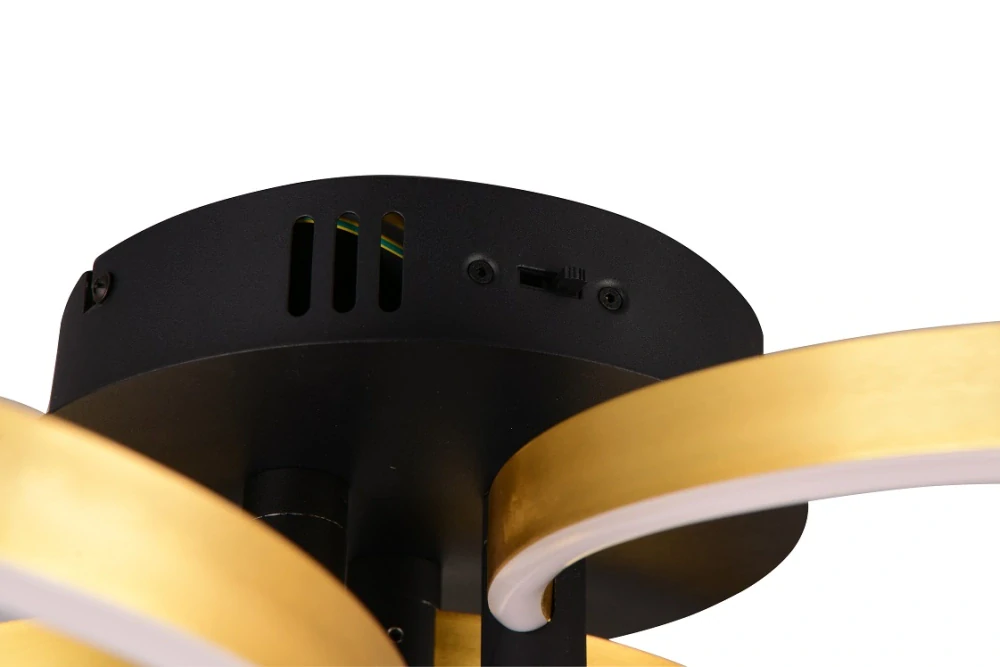 Trio Leuchten 648110680 CARUSO - Stropní lustr stmívatelný klasickým vypínačem, LED 43W, 4980lm, 2300+3000+4000K, Ø 65,5cm