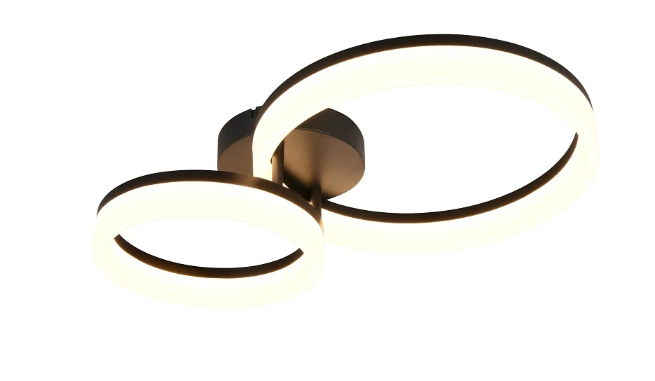 Trio Leuchten R63601232 SCOPE - Stropní LED černé svítidlo 51 x 33cm, 22W, 2800lm, 3000K