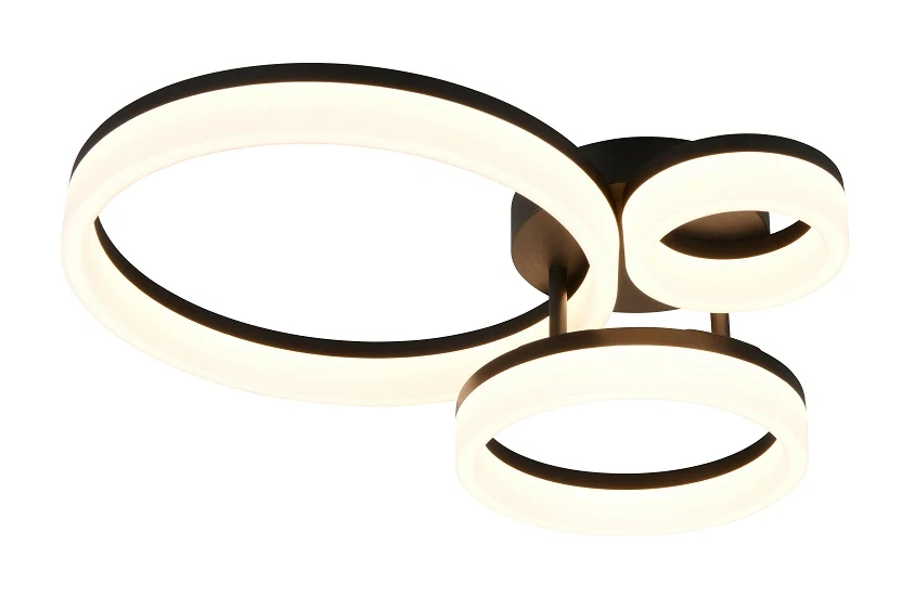 Trio Leuchten R63601332 SCOPE - Stropní LED černé svítidlo 51 x 40cm, 32W, 4000lm, 3000K