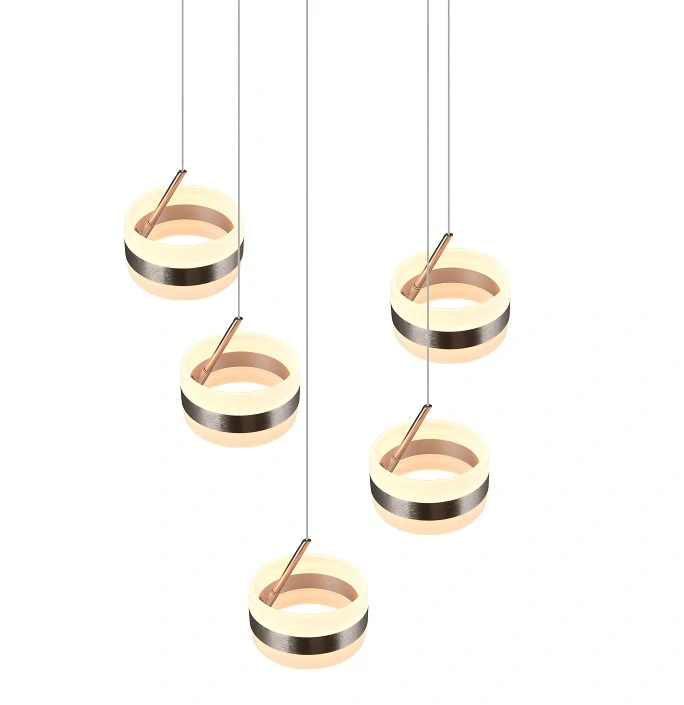 Trio Leuchten 331430507 DIOS - LED závěsný lustr stmívatelný běžným vypínačem nad jídelní stůl, LED 40W, 2300 + 3000 + 4000K, Ø 45cm