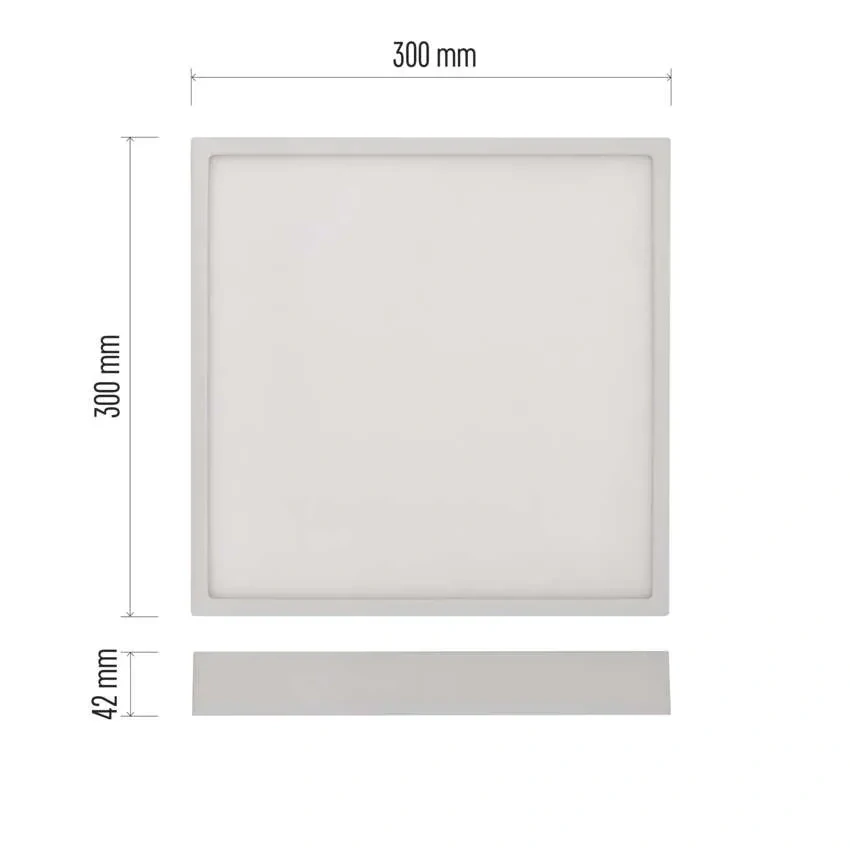 EMOS ZM6153 NEXXO - Přisazený stropní LED panel v bílé barvě, 28W, 2700lm, 3000 + 3500 + 4000K, IP40/IP20, 30 x 30cm