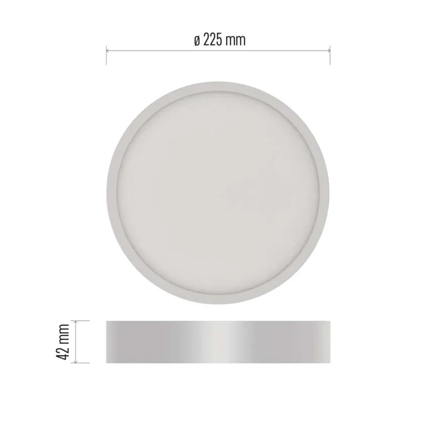 EMOS ZM5143 NEXXO - Přisazený stropní LED panel v bílé barvě, 21W, 1900lm, 3000 + 3500 + 4000K, IP40/IP20, Ø 22,5cm