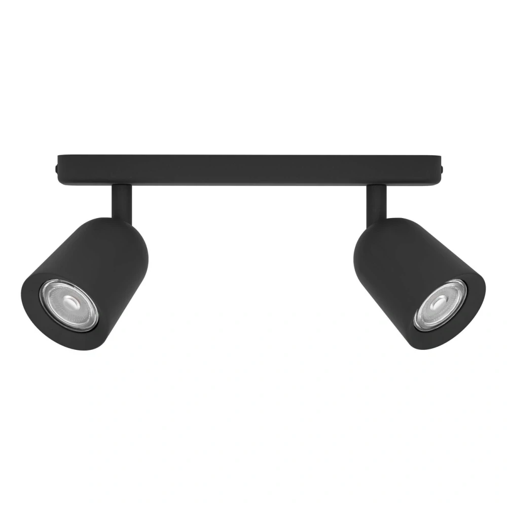 Eglo 901953 CAMALDOLI - Elegantní bodové stropní svítidlo v černé barvě, 2 x GU10, 30cm