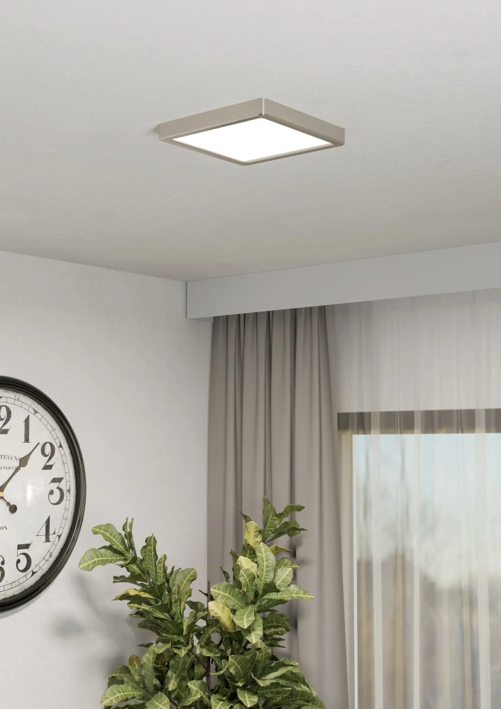 Eglo ZIGBEE 901383 FUEVA 6-Z - Stropní LED čtvercové RGB svítidlo ovládané ovladačem, nebo z mobilní aplikace, LED 10,5W, 22 x 22cm, IP44