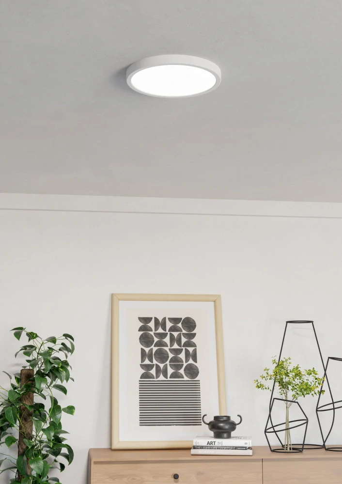 Eglo ZIGBEE 901377 FUEVA 6-Z - Stropní LED kulaté RGB svítidlo ovládané ovladačem, nebo z mobilní aplikace, LED 14,3W, Ø 27,8cm, IP44