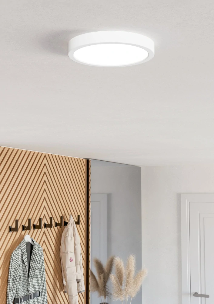 Eglo ZIGBEE 901376 FUEVA 6-Z - Stropní LED kulaté RGB svítidlo ovládané ovladačem, nebo z mobilní aplikace, LED 11,2W, Ø 21cm, IP44