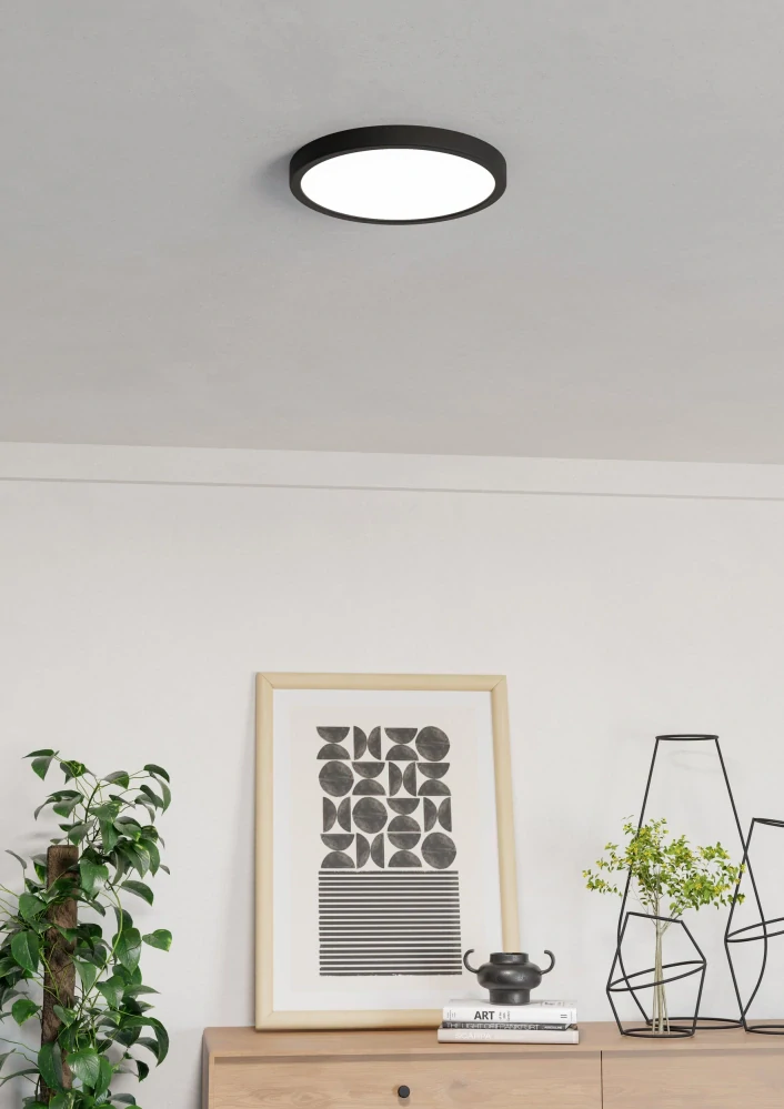 Eglo ZIGBEE 901373 FUEVA 6-Z - Stropní LED kulaté RGB svítidlo ovládané ovladačem, nebo z mobilní aplikace, LED 14,3W, Ø 27,8cm, IP44