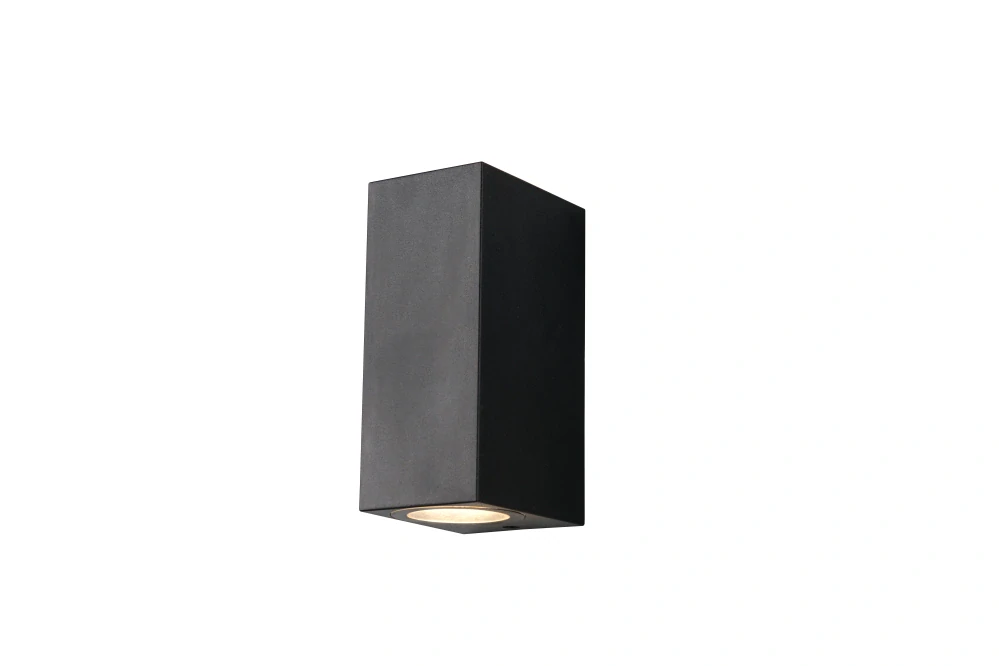 Trio Leuchten R26569632 SORIA - Nástěnné plastové venkovní svítidlo, dvousměrné svícení, černé, 2 x GU10, IP44