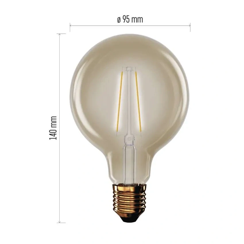 Emos Z52032 DECO VINTAGE BULB - Retro LED dekorativní žárovka G95, 4,5W, 2200K