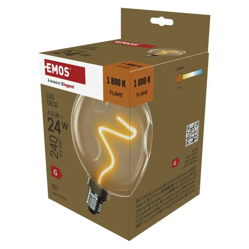 Emos Z50B11 DECO VINTAGE BULB - Retro LED dekorativní žárovka CG125A, 4,5W, 1800K