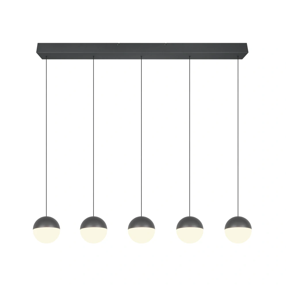Trio Leuchten R33555142 SENTA - Závěsné svítidlo nad jídelní stůl v antracitové barvě, LED 25W, 3000K, 114cm