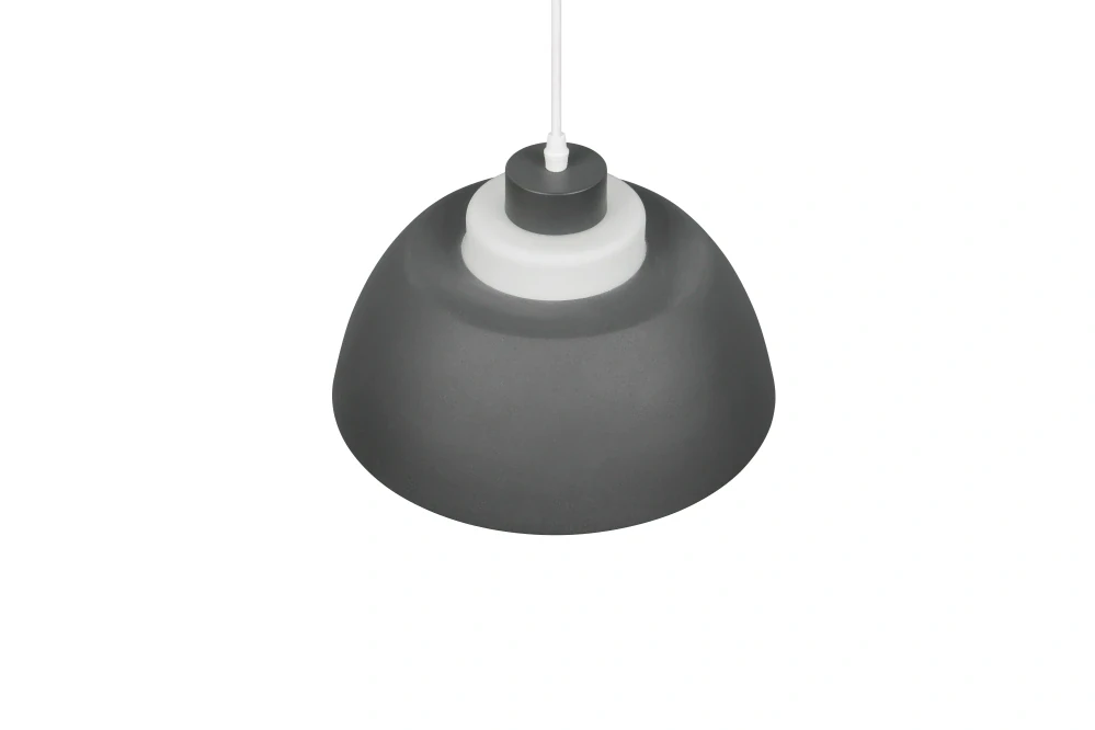 Trio Leuchten R36501942 Tilos - Závěsný kovový lustr v antracitové barvě se skleněným stínidlem, 1 x E27, Ø 30cm