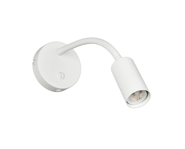 Trio Leuchten R26851731 TARYN - Nástěnná čtecí lampa v bílé barvě s vypínačem, 1 x GU10 MINI