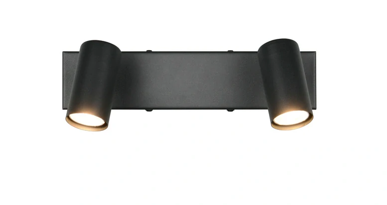 Trio Leuchten R86852032 TARYN - Nástěnné nebo stropní bodové svítidlo v černé barvě, 2x GU10 MINI