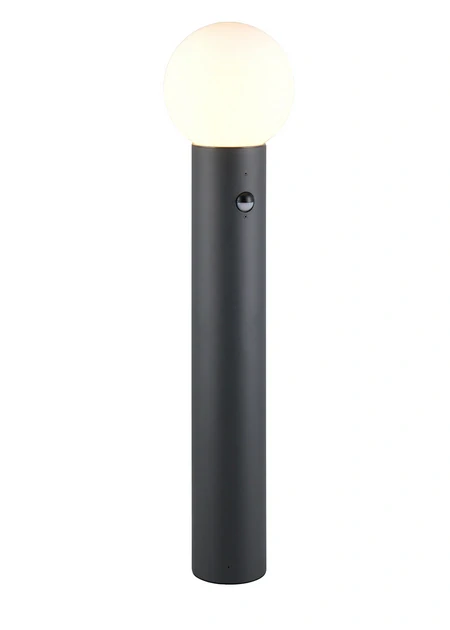 Trio Leuchten 469869142 MURES - Stojací zahradní lampa s čidlem v antracitové barvě, 1 x E27, IP44, 80cm