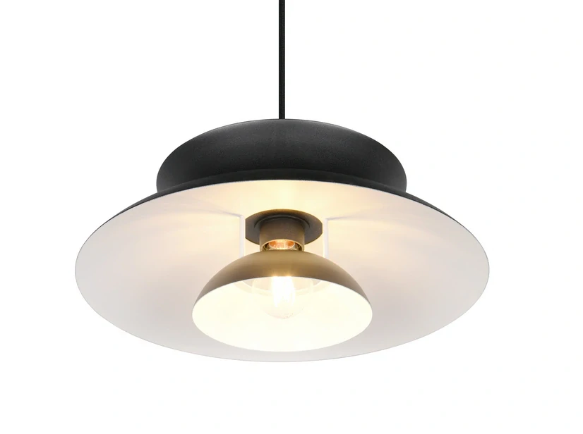 Trio Leuchten R36841932 AMARILA - Kuchyňslý lustr v černé barvě, 1 x E27, Ø 40cm