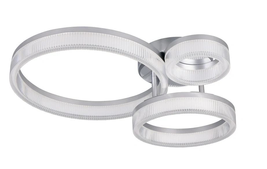 Trio Leuchten R63293106 MOVA - Stropní moderní lustr v lesklém chromu, LED 32W, 4200lm, 4000K, 51 x 40,5cm