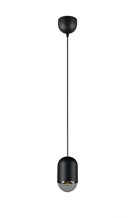 Trio Leuchten R36311032 NARA - Závěsné černé kuchyňské svítidlo, 1 x E27