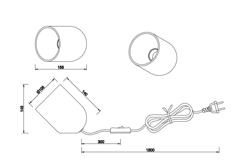 Trio Leuchten R56311030 NARA - Stolní dřevěná lampička, 1 x E27