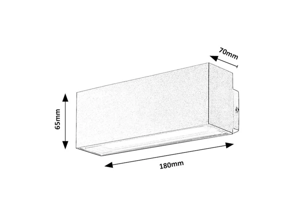Rabalux 77076 MATARO - LED nástěnné svítidlo v bílé barvě, LED 10W, 4000K, IP54