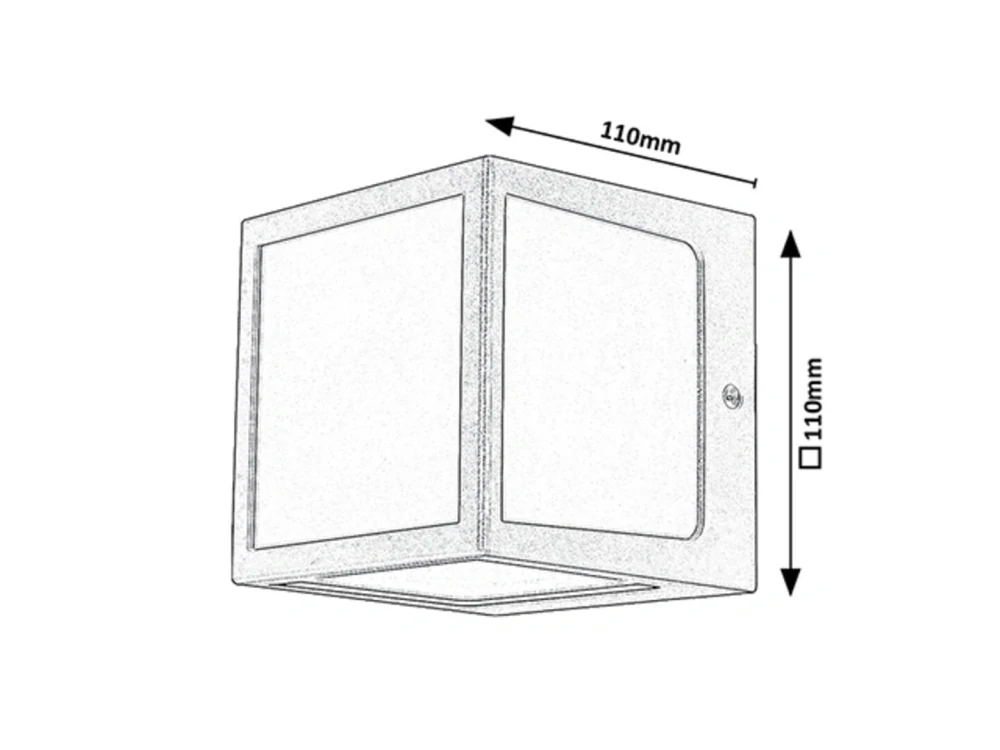 Rabalux 77042 RENNES - Nástěnné LED venkovní svítidlo v antracitové barvě, LED 10W, 4000K, IP54