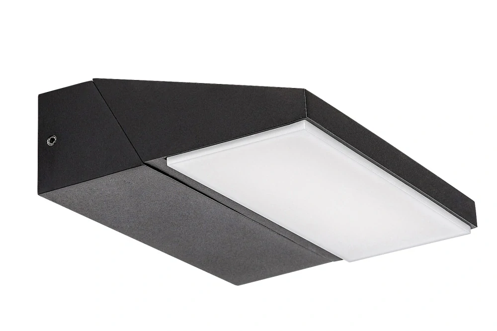 Rabalux 77064 SENICA - Nástěnné náklopné LED venkovní svítidlo v černé barvě, LED 13W, 4000K, IP65