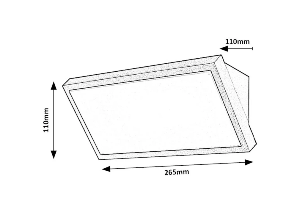 Rabalux 77150 RAPLA 2 - Nástěnné výkonné LED venkovní svítidlo v černé barvě, LED 18W, 2700 / 4000 / 6500K, IP65