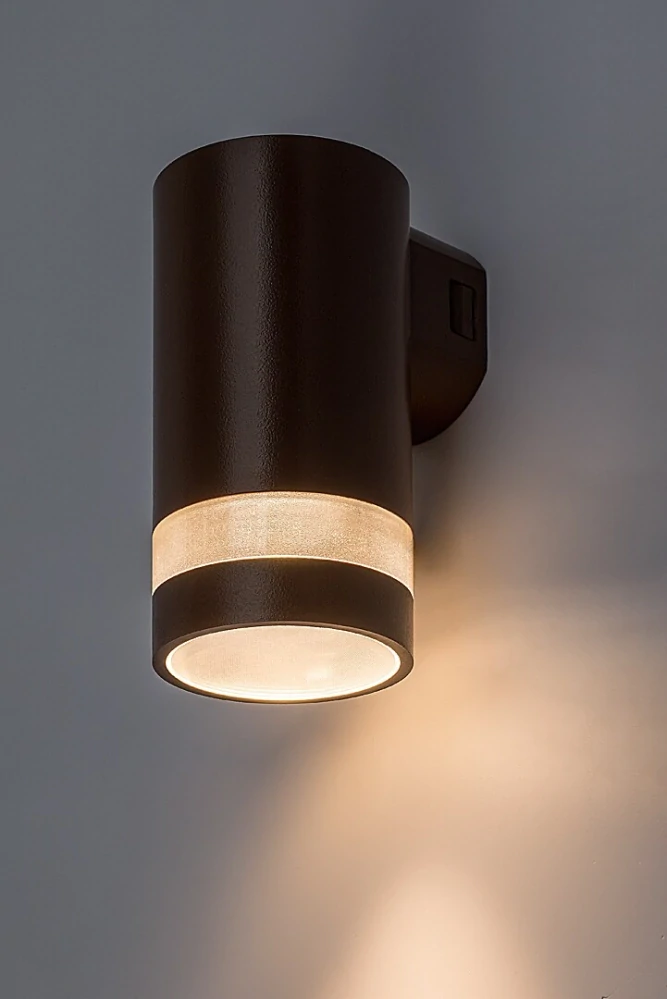 Rabalux 77211 URFA LINE - Nástěnné LED venkovní svítidlo v hnědé barvě, LED 9W, 3000 / 4000 / 6500K, IP65