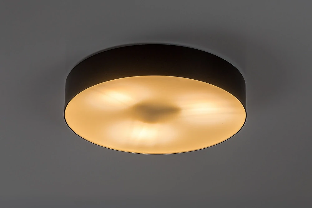 Rabalux 75066 DOLEN - Stropní venkovní kulaté svítidlo v čené barvě, 3 x E27, IP43, Ø 39cm