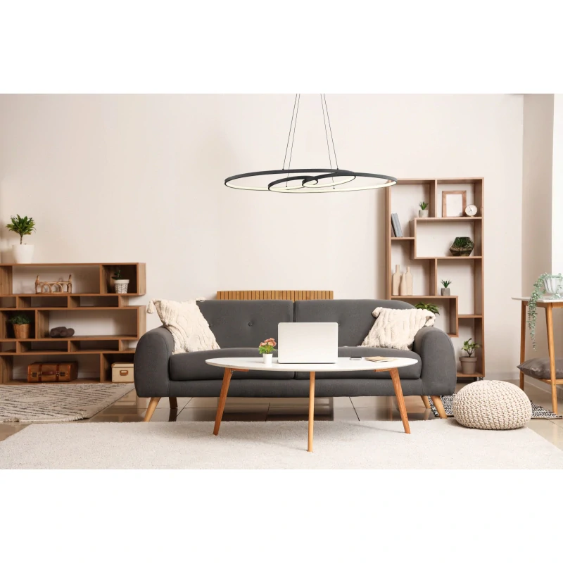 Globo 67177-40 SPIRA - Závěsné svítidlo v matné černé barvě, 39W, 2700/4000/6500K, 100 x 36cm