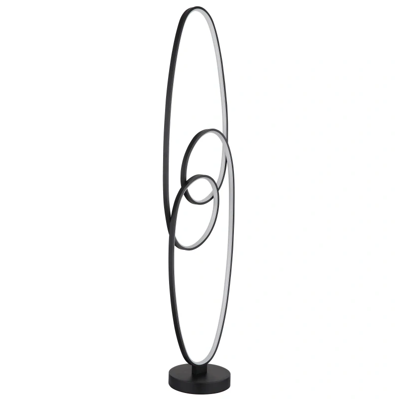Globo 67177-36S SPIRA - Stojací LED lampa v matné černé barvě, 39W, 2700/4000/6500K, 122cm
