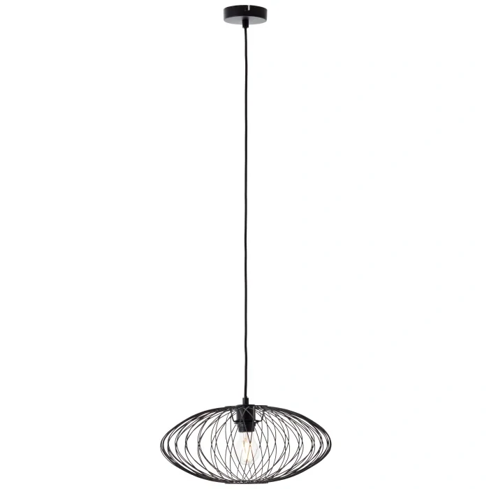 Brilliant 99608/76 Norden - Závěsné svítidlo černé, průměr 40 cm, výška 174 cm