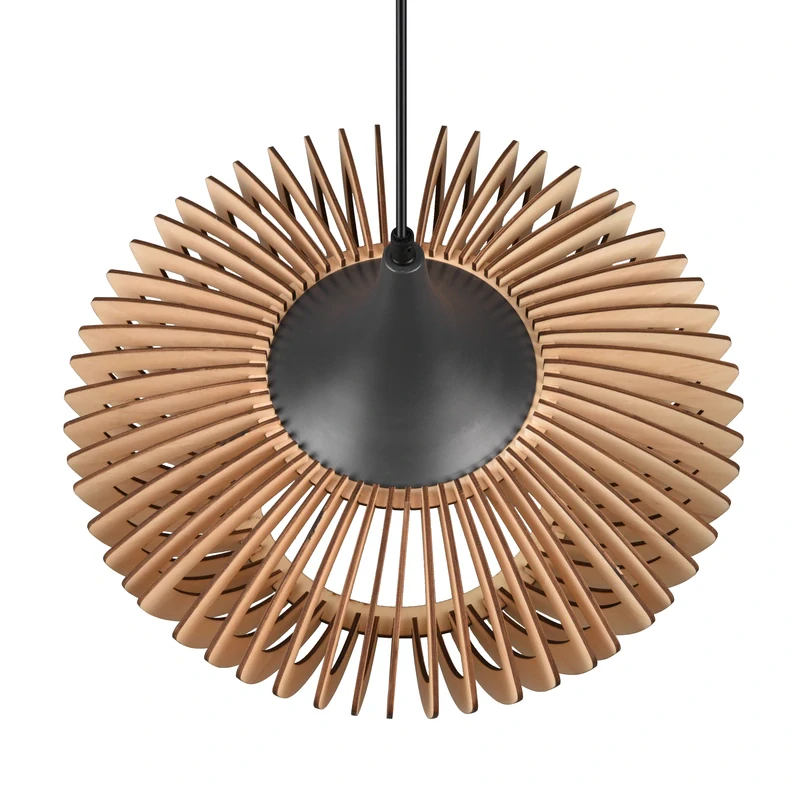Trio Leuchten 315900142 COLINO - Závěsný dřevěný lustr, 1 x E27 Ø 40cm