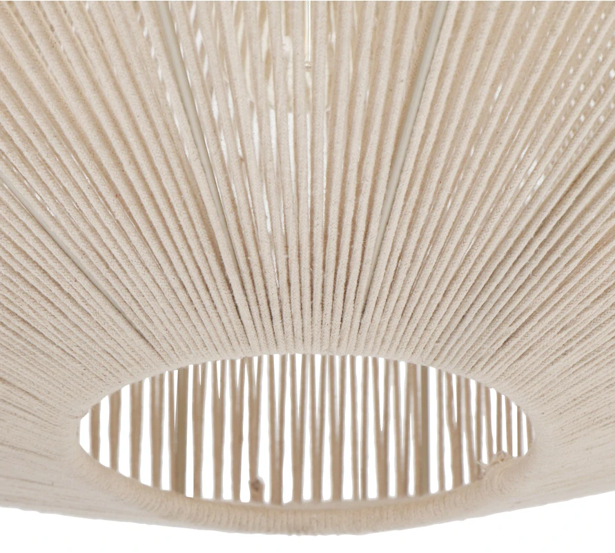 Trio Leuchten 364790144 SVEA - Závěsný lustr se stínidlem z bavlny, 1 x E27, Ø 61cm