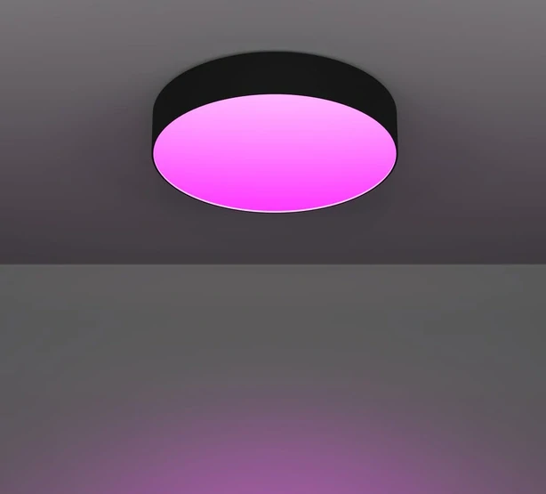 Eglo ZIGBEE 901903 GALLIZZI-Z - Stropní černé RGB LED svítidlo ovládané ovladačem, nebo z mobilní aplikace, LED 15W, Ø 39cm