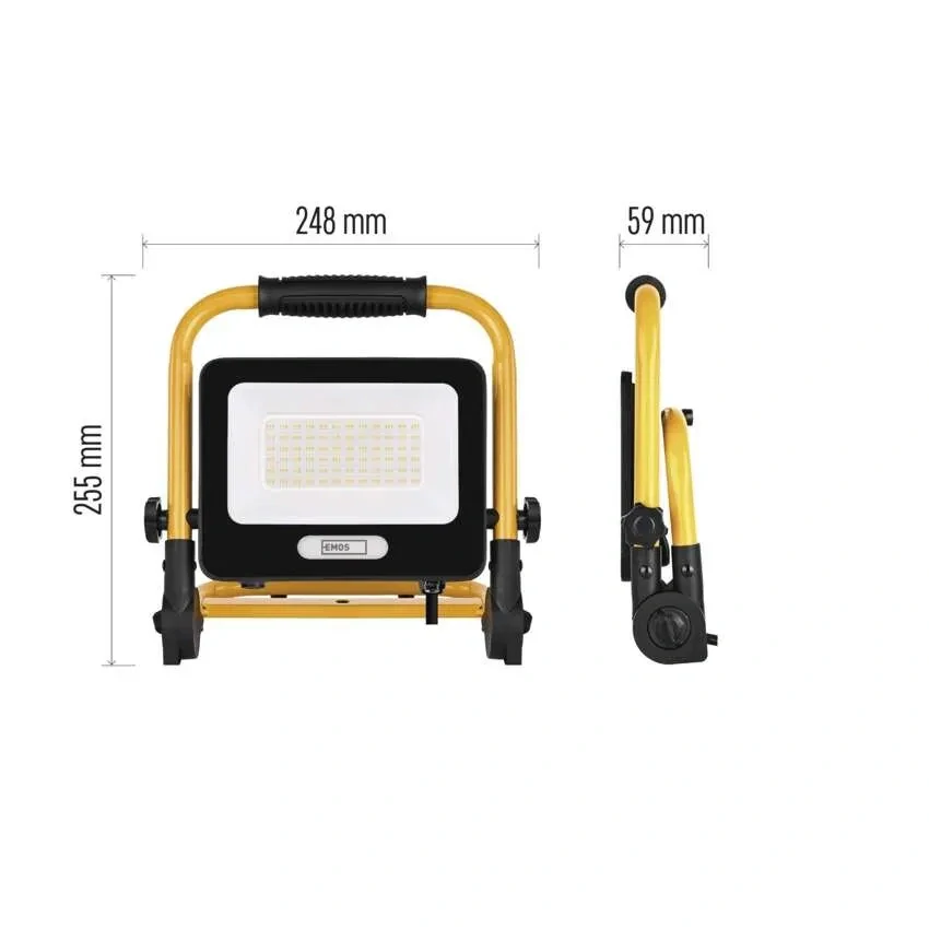 Emos ZS3214 GLARO - Přenosný LED reflektor, 50W, IP65