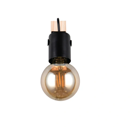 Trio Leuchten R86661032 LYNAR - Nástěnná černá lampička v retro stylu, 1 x E27
