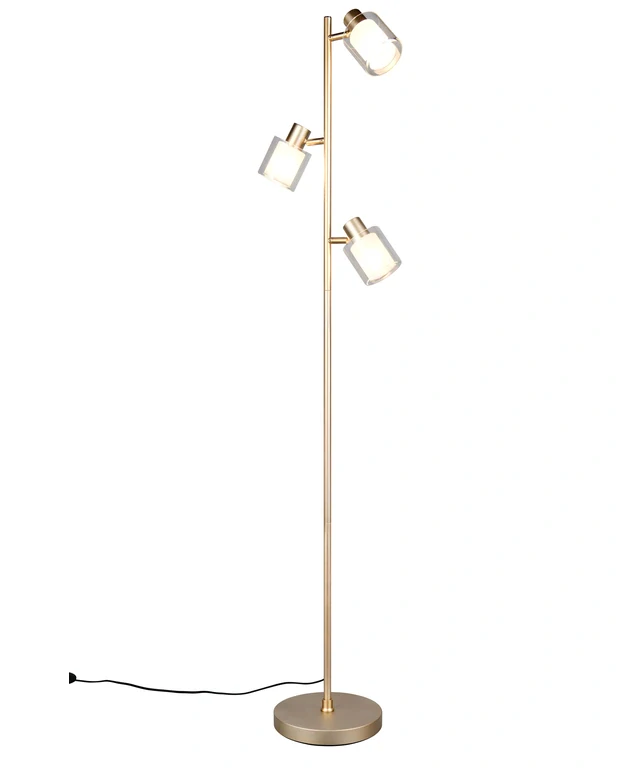 Trio Leuchten R48163079 NERALO - Stojací trojramenná stojací lampa ve zlaté barvě , 3 x E14