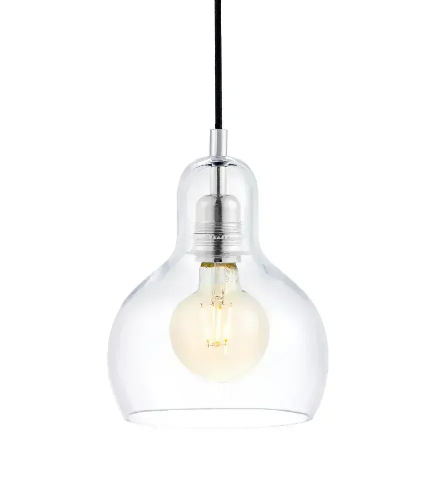 Kaspa 10521309 LONGIS  - Trojramenné závěsné svítidlo, čiré sklo, základna chrom, 3 x E27, 90,5cm šířka